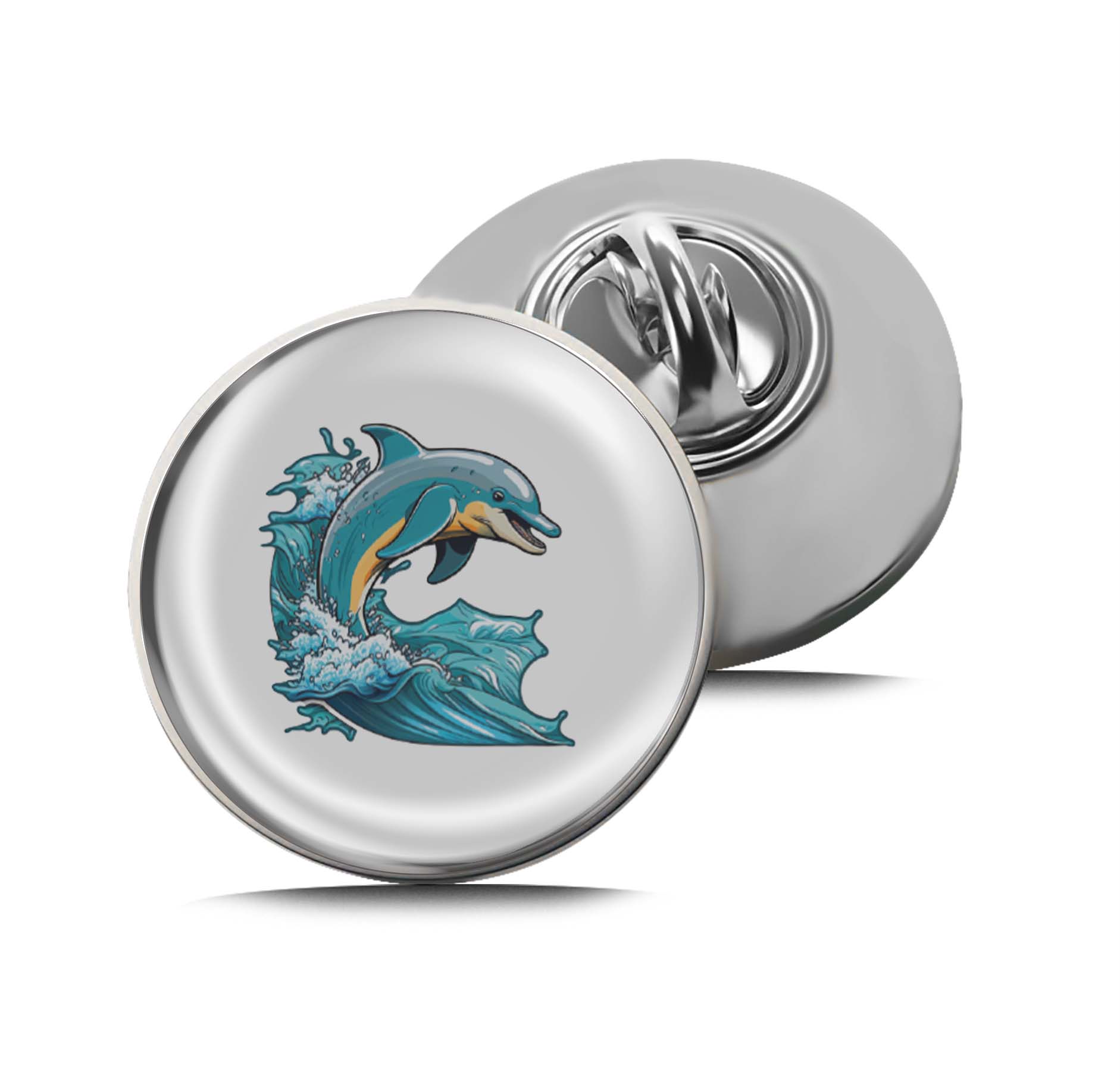 Dolphin Jumping Limited Edition Lapel Pin Exclusive Metal Brooch Badge Accessories For Backpack, Clothes, Hats | Cute Gifts and Collectibles