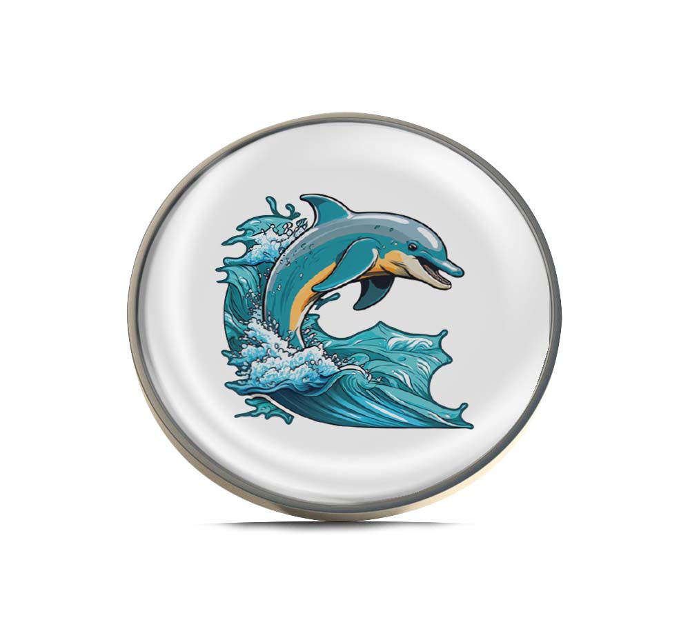Dolphin Jumping Limited Edition Lapel Pin Exclusive Metal Brooch Badge Accessories For Backpack, Clothes, Hats | Cute Gifts and Collectibles
