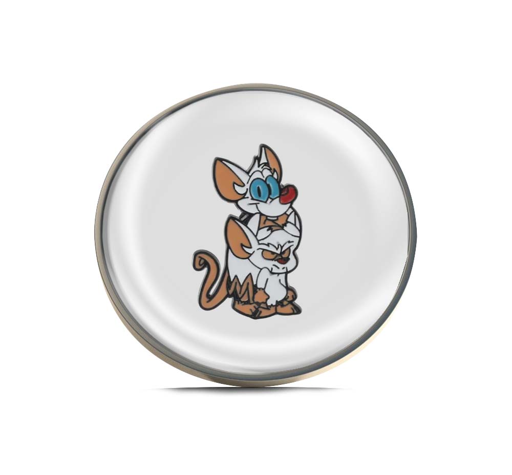 Pinky and the Brain Limited Edition Lapel Pin Exclusive Metal Brooch Badge Accessories For Backpack, Clothes, Hats | Cute Gifts and Collectibles