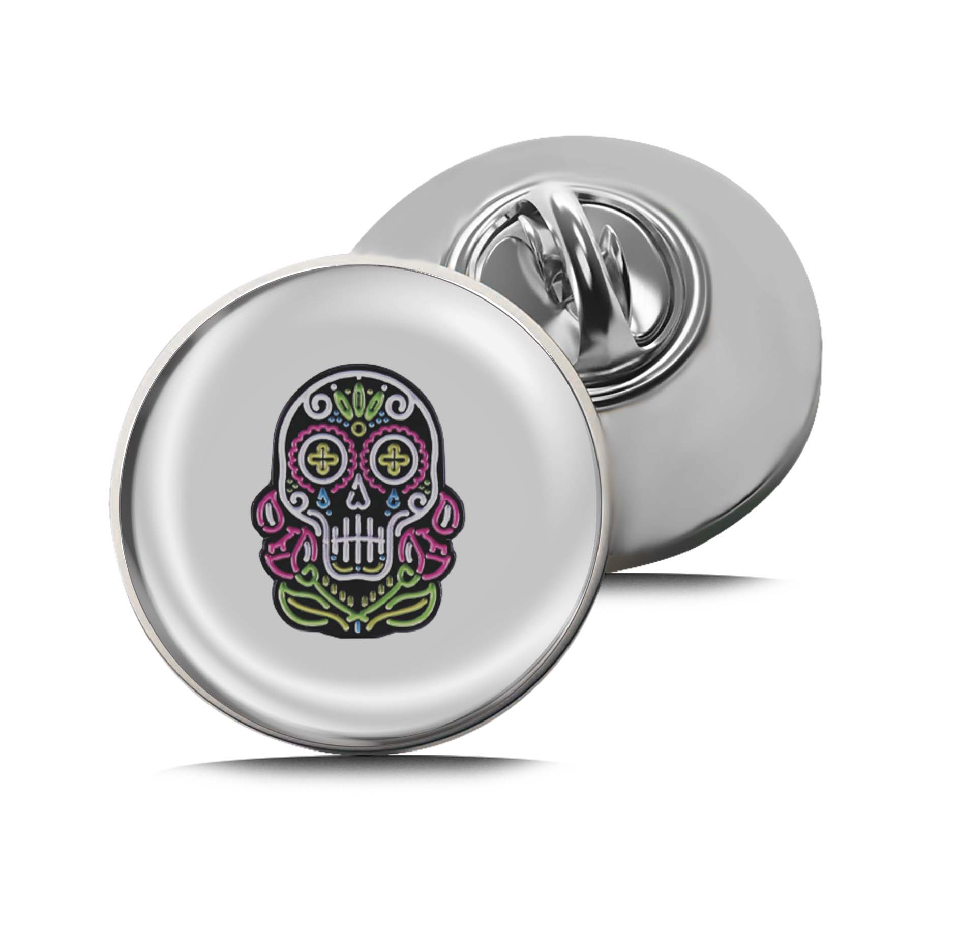 Sugar Skull Limited Edition Lapel Pin Exclusive Metal Brooch Badge Accessories For Backpack, Clothes, Hats | Cute Gifts and Collectibles