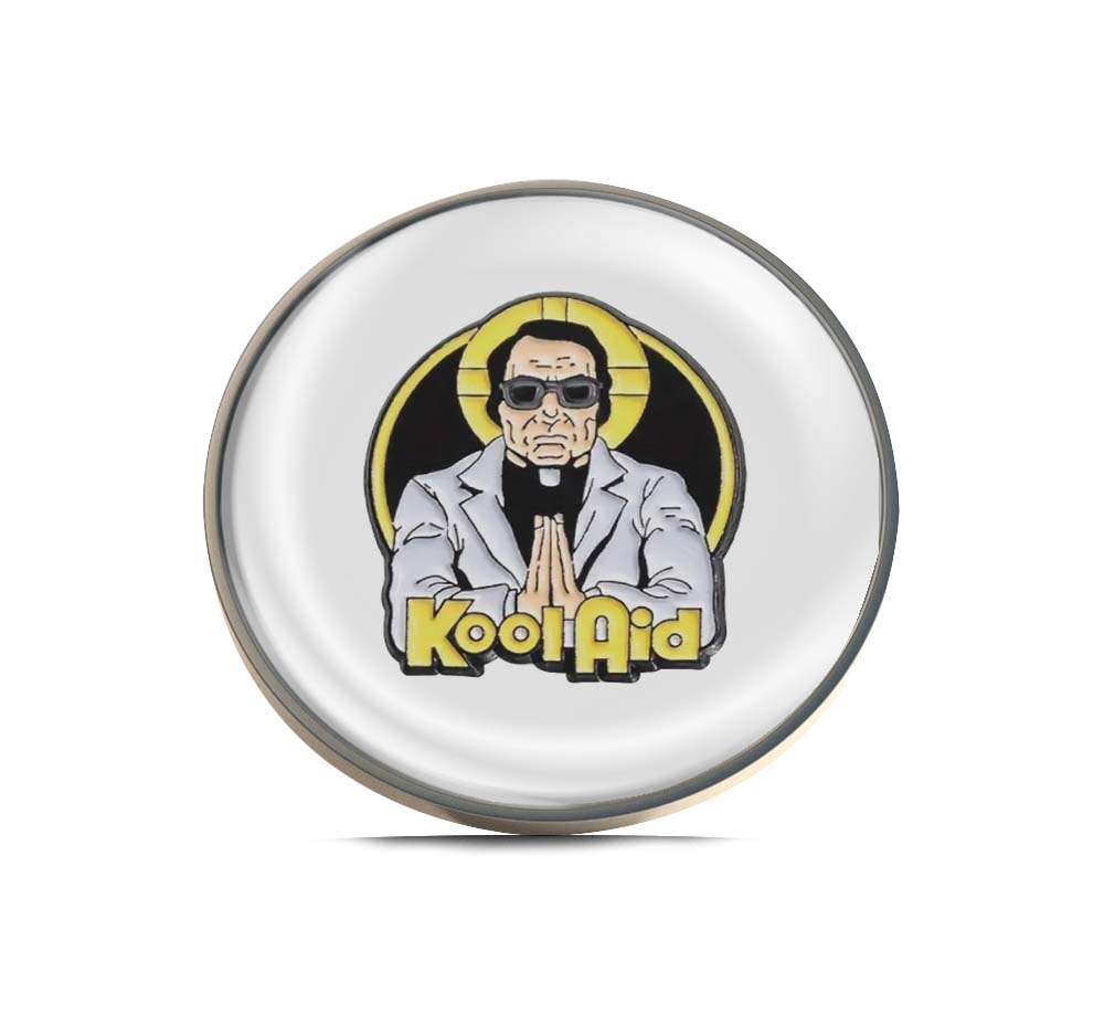 Jim Jones Kool-Aid Limited Edition Lapel Pin Exclusive Metal Brooch Badge Accessories For Backpack, Clothes, Hats | Cute Gifts and Collectibles