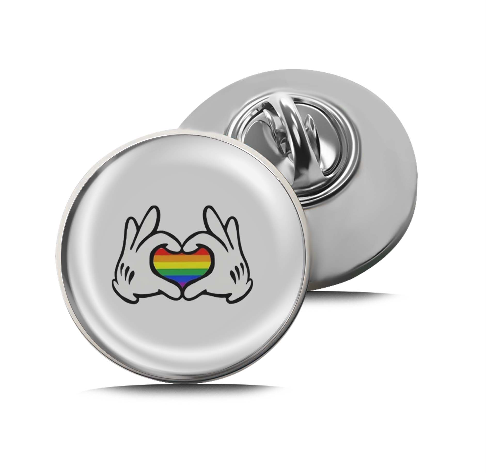 Mouse Rainbow Hands Limited Edition Lapel Pin Exclusive Metal Brooch Badge Accessories For Backpack, Clothes, Hats | Cute Gifts and Collectibles