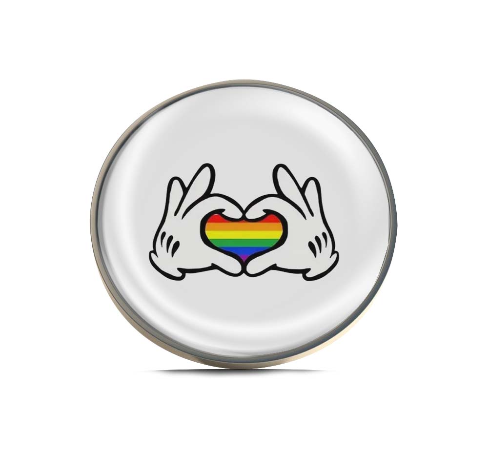 Mouse Rainbow Hands Limited Edition Lapel Pin Exclusive Metal Brooch Badge Accessories For Backpack, Clothes, Hats | Cute Gifts and Collectibles