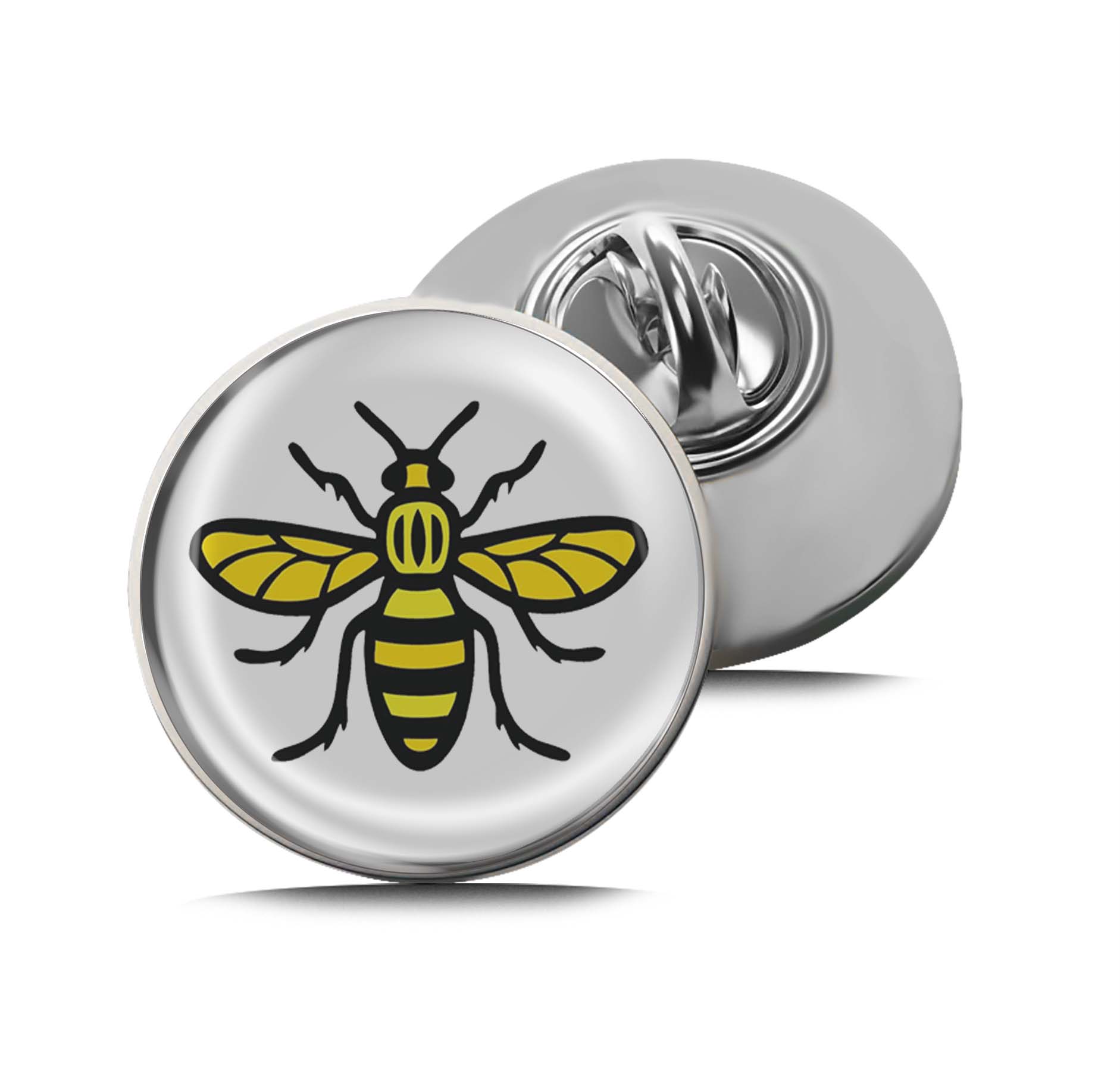 Manchester Bee Limited Edition Lapel Pin Exclusive Metal Brooch Badge Accessories For Backpack, Clothes, Hats | Cute Gifts and Collectibles