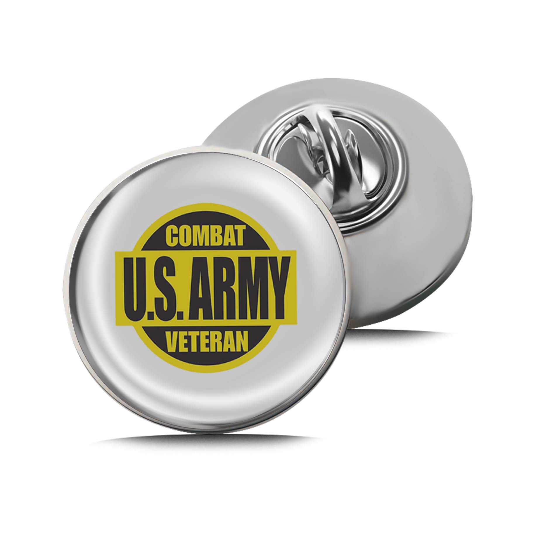 Combat Veteran U.S. Army Limited Edition Lapel Pin Exclusive Metal Brooch Badge Accessories For Backpack, Clothes, Hats | Cute Gifts and Collectibles