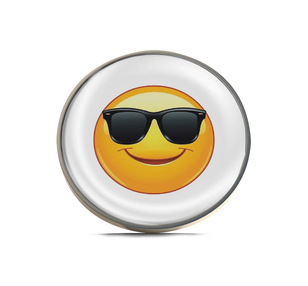 Cute emoticon in sunglasses Limited Edition Lapel Pin Exclusive Metal Brooch Badge Accessories For Backpack, Clothes, Hats | Cute Gifts and Collectibles