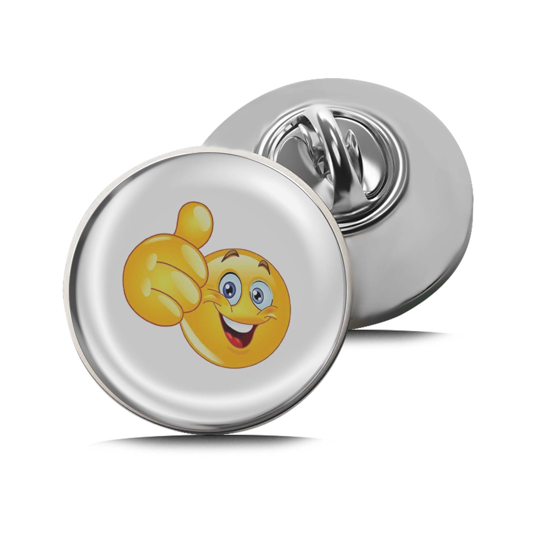 Thumbs Up Emoticon Limited Edition Lapel Pin Exclusive Metal Brooch Badge Accessories For Backpack, Clothes, Hats | Cute Gifts and Collectibles
