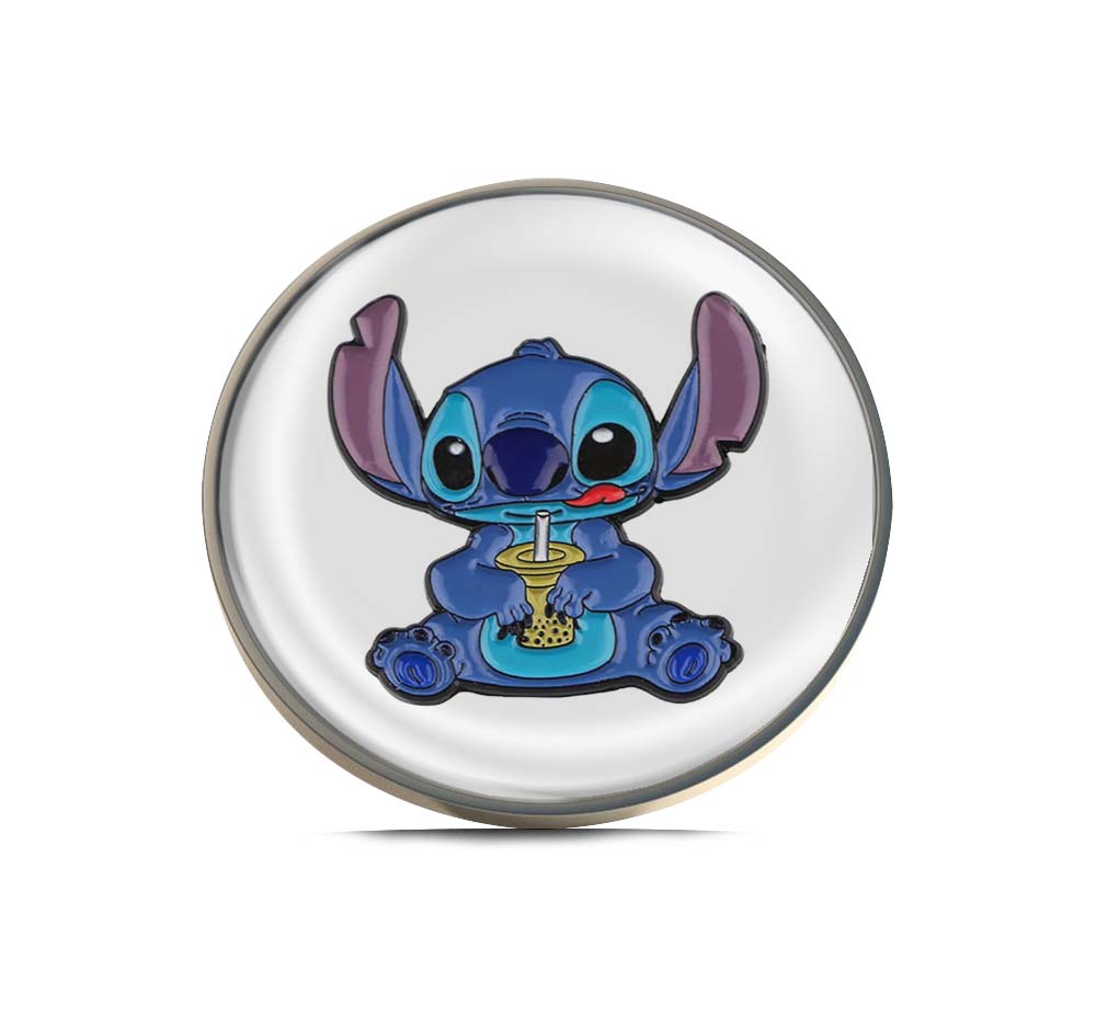 Stitch drinking boba Limited Edition Lapel Pin Exclusive Metal Brooch Badge Accessories For Backpack, Clothes, Hats | Cute Gifts and Collectibles