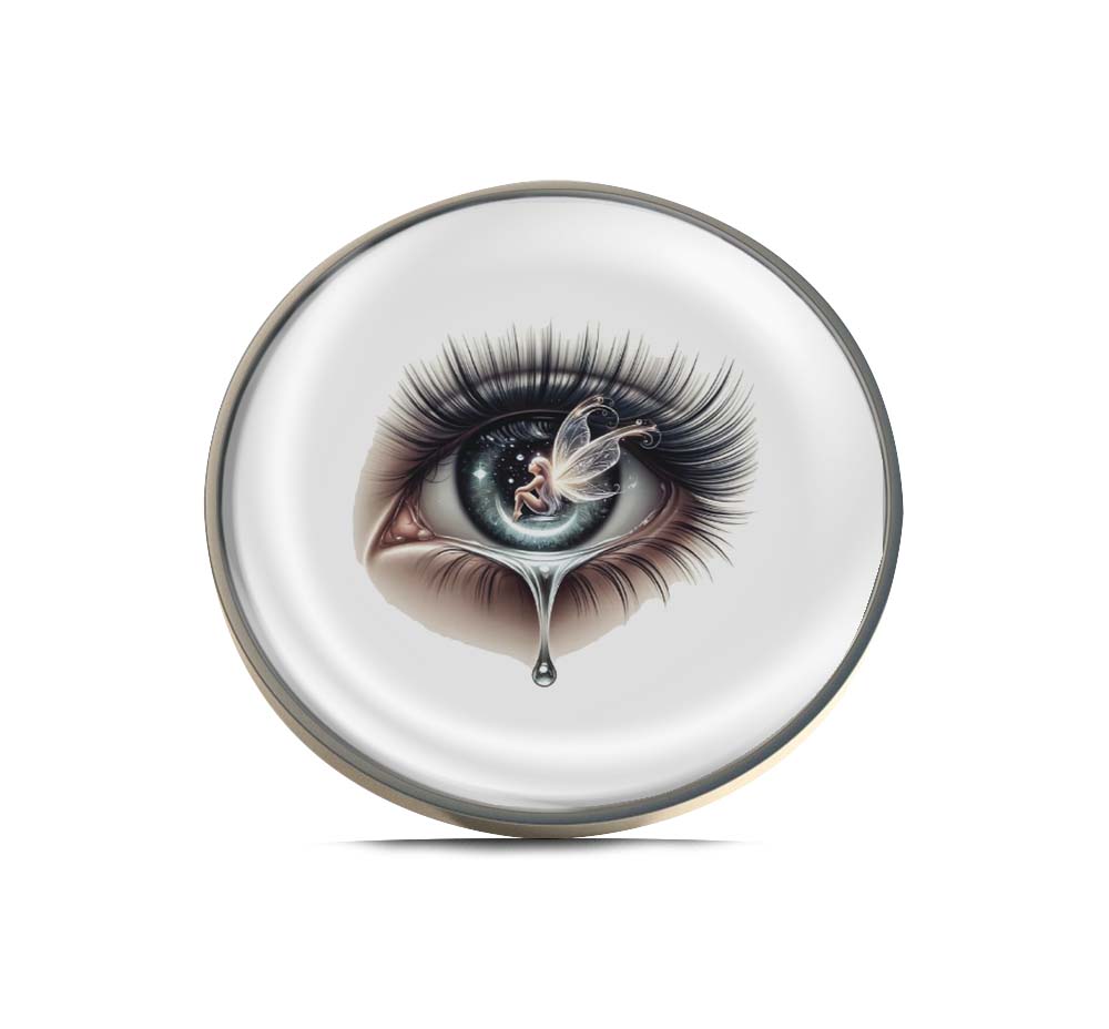 Fantasy Eye with Fairy and Tear Limited Edition Lapel Pin Exclusive Metal Brooch Badge Accessories For Backpack, Clothes, Hats | Cute Gifts and Collectibles