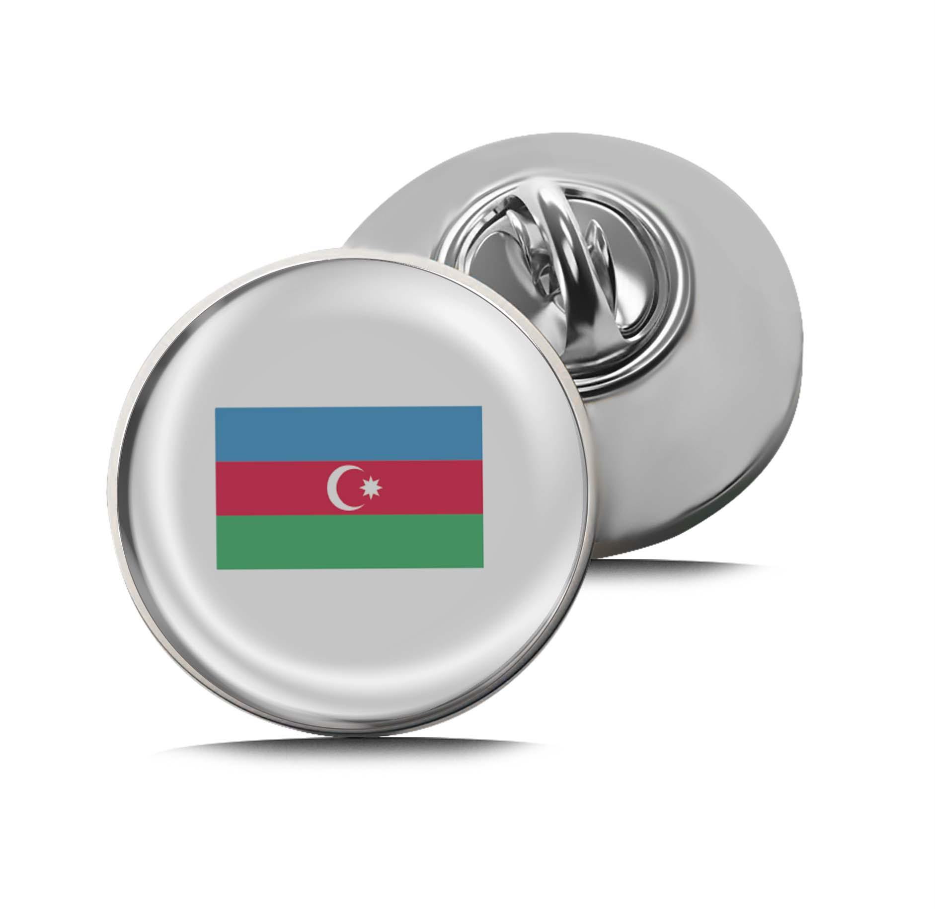 Flag of Azerbaijan Limited Edition Lapel Pin Exclusive Metal Brooch Badge Accessories For Backpack, Clothes, Hats | Cute Gifts and Collectibles