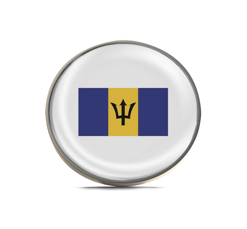 Flag of Barbados Limited Edition Lapel Pin Exclusive Metal Brooch Badge Accessories For Backpack, Clothes, Hats | Cute Gifts and Collectibles