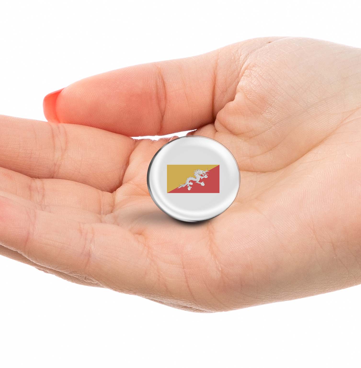 Flag of Bhutan Limited Edition Lapel Pin Exclusive Metal Brooch Badge Accessories For Backpack, Clothes, Hats | Cute Gifts and Collectibles