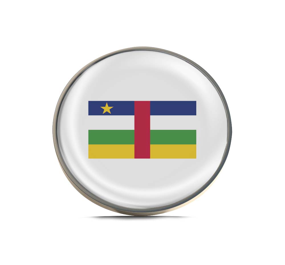 Flag of the Central African Republic Limited Edition Lapel Pin Exclusive Metal Brooch Badge Accessories For Backpack, Clothes, Hats | Cute Gifts and Collectibles