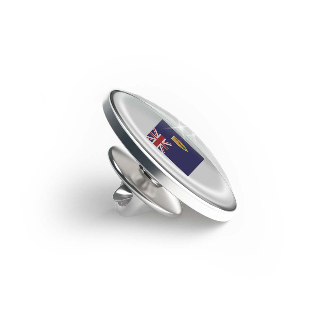 Flag of the Turks and Caicos Islands Limited Edition Lapel Pin Exclusive Metal Brooch Badge Accessories For Backpack, Clothes, Hats | Cute Gifts and Collectibles