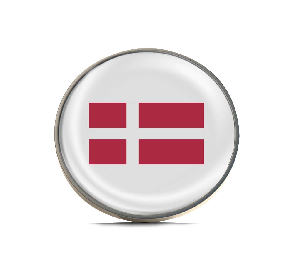 Flag of Denmark Limited Edition Lapel Pin Exclusive Metal Brooch Badge Accessories For Backpack, Clothes, Hats | Cute Gifts and Collectibles