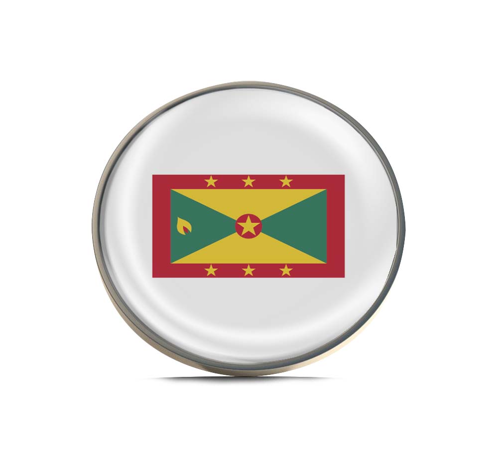 Flag of Grenada Limited Edition Lapel Pin Exclusive Metal Brooch Badge Accessories For Backpack, Clothes, Hats | Cute Gifts and Collectibles