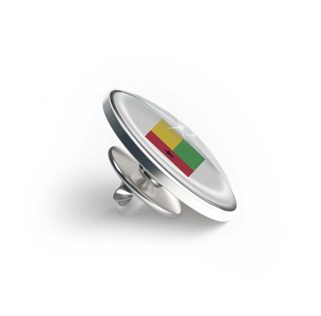 Flag of Guinea-Bissau Limited Edition Lapel Pin Exclusive Metal Brooch Badge Accessories For Backpack, Clothes, Hats | Cute Gifts and Collectibles