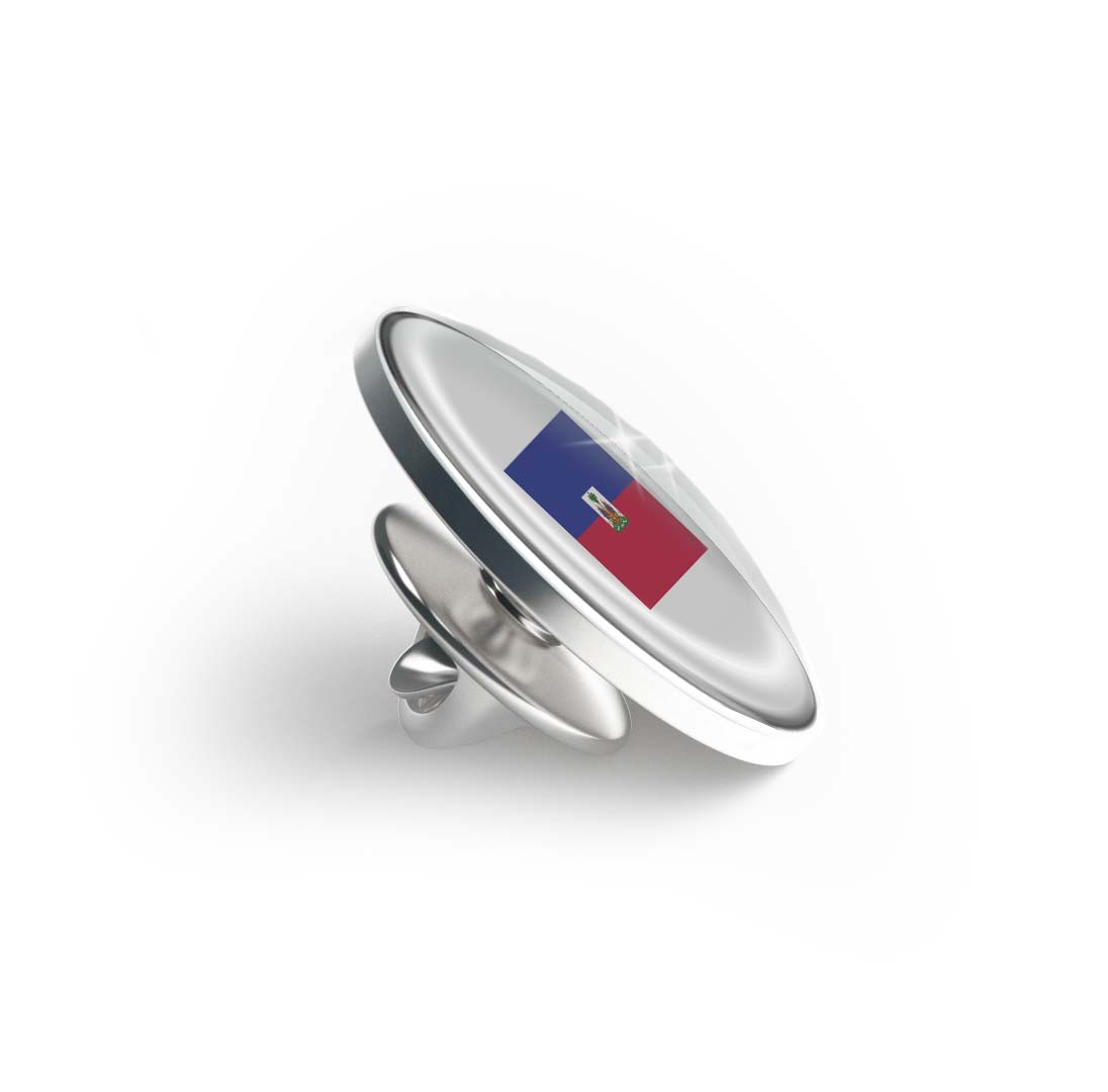 Flag of Haiti Limited Edition Lapel Pin Exclusive Metal Brooch Badge Accessories For Backpack, Clothes, Hats | Cute Gifts and Collectibles