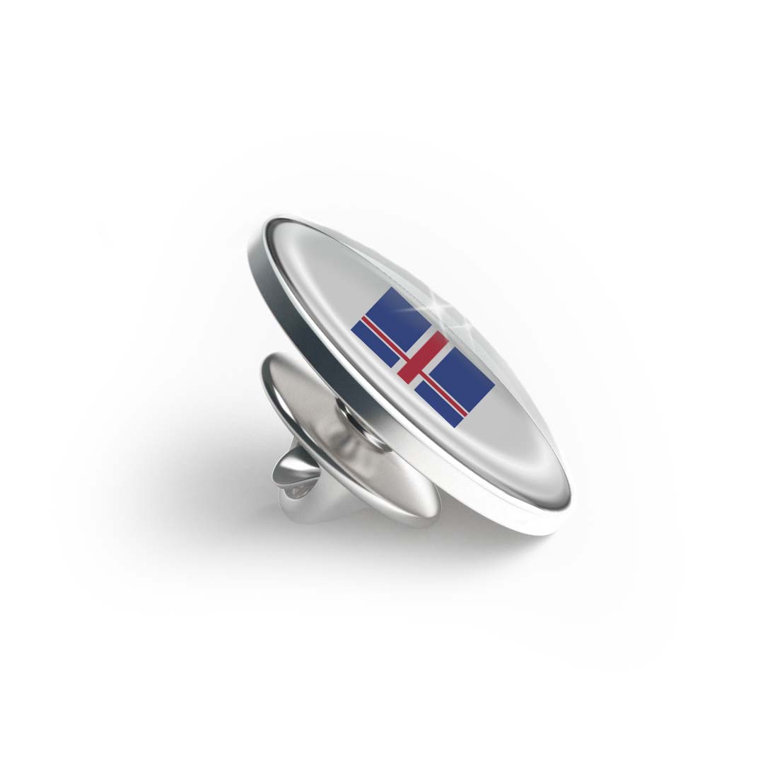 Flag of Iceland Limited Edition Lapel Pin Exclusive Metal Brooch Badge Accessories For Backpack, Clothes, Hats | Cute Gifts and Collectibles