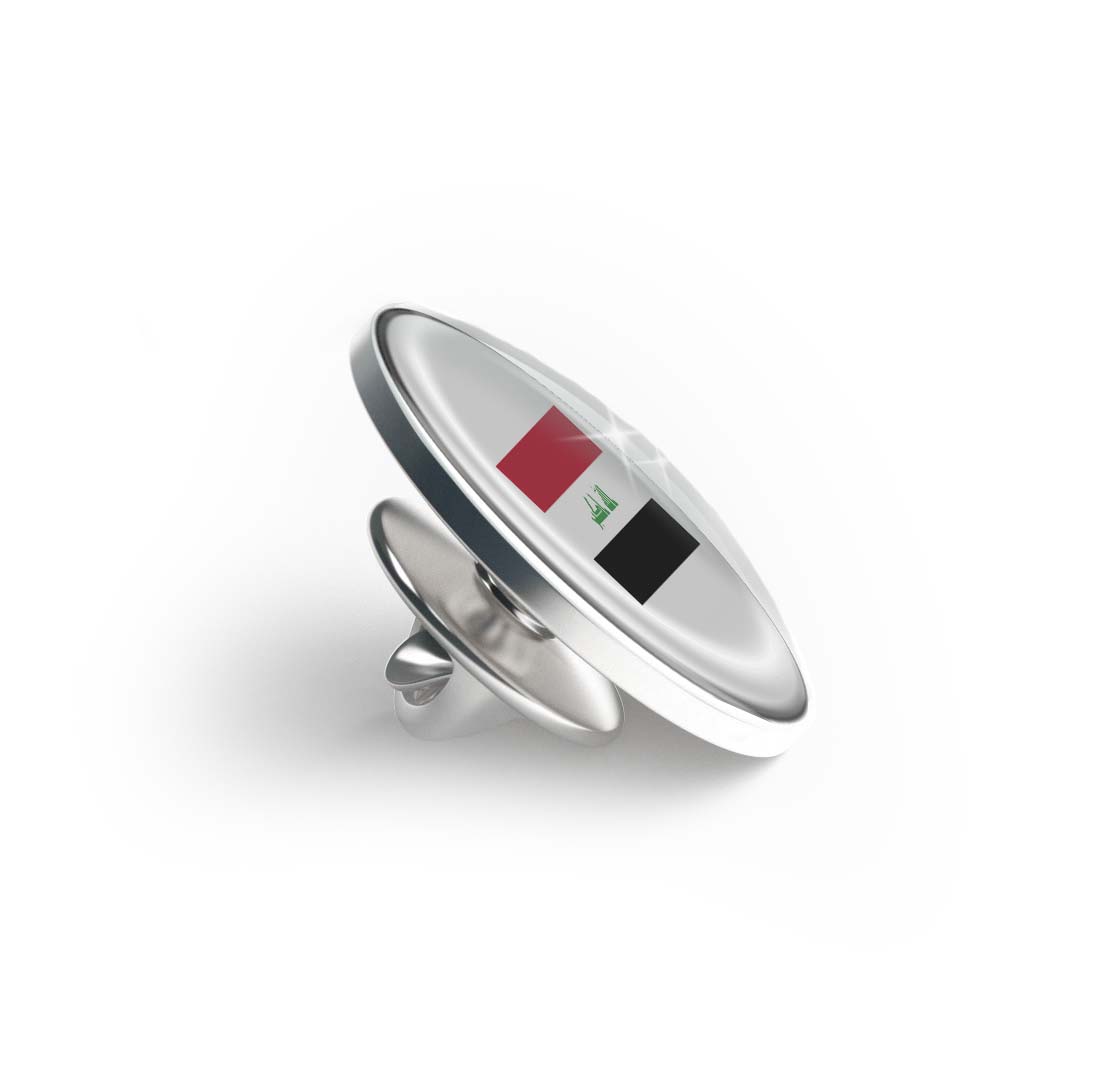 Flag of Iraq Limited Edition Lapel Pin Exclusive Metal Brooch Badge Accessories For Backpack, Clothes, Hats | Cute Gifts and Collectibles