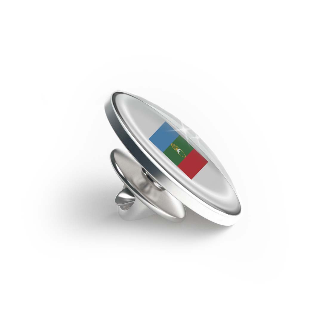 Flag of Karachay-Cherkessia Limited Edition Lapel Pin Exclusive Metal Brooch Badge Accessories For Backpack, Clothes, Hats | Cute Gifts and Collectibles