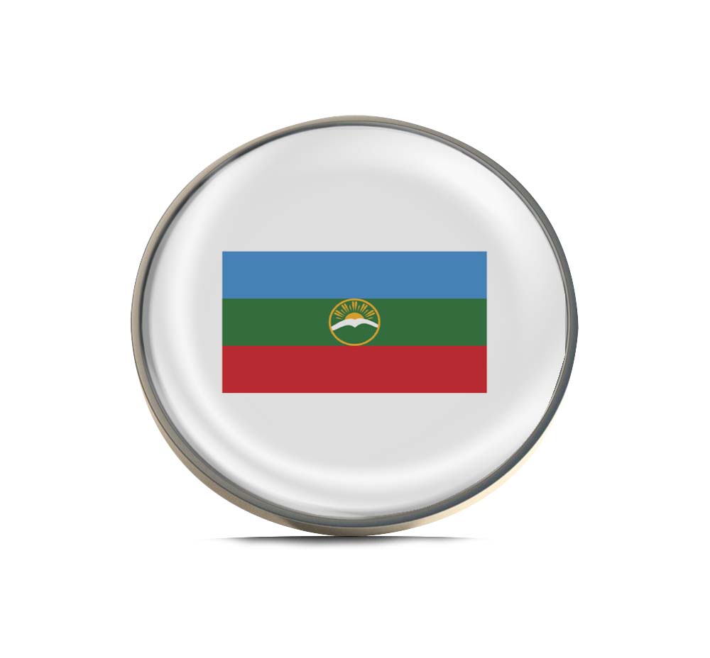 Flag of Karachay-Cherkessia Limited Edition Lapel Pin Exclusive Metal Brooch Badge Accessories For Backpack, Clothes, Hats | Cute Gifts and Collectibles