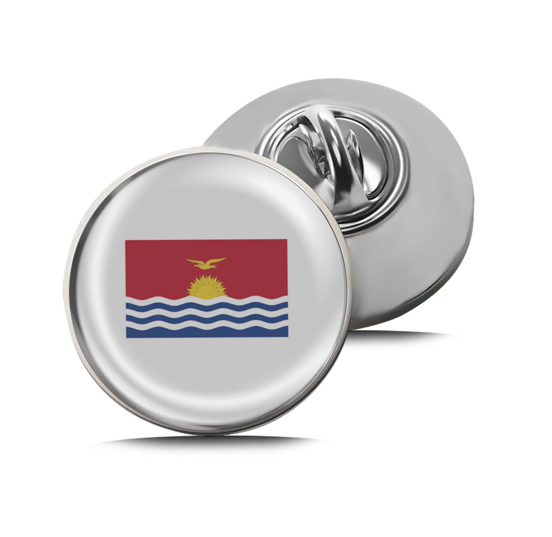 Flag of Kiribati Limited Edition Lapel Pin Exclusive Metal Brooch Badge Accessories For Backpack, Clothes, Hats | Cute Gifts and Collectibles