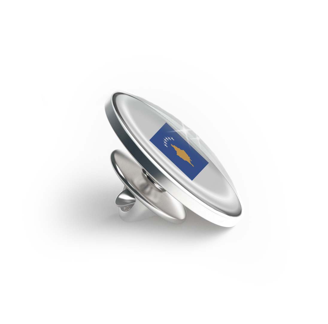 Flag of Kosovo Limited Edition Lapel Pin Exclusive Metal Brooch Badge Accessories For Backpack, Clothes, Hats | Cute Gifts and Collectibles