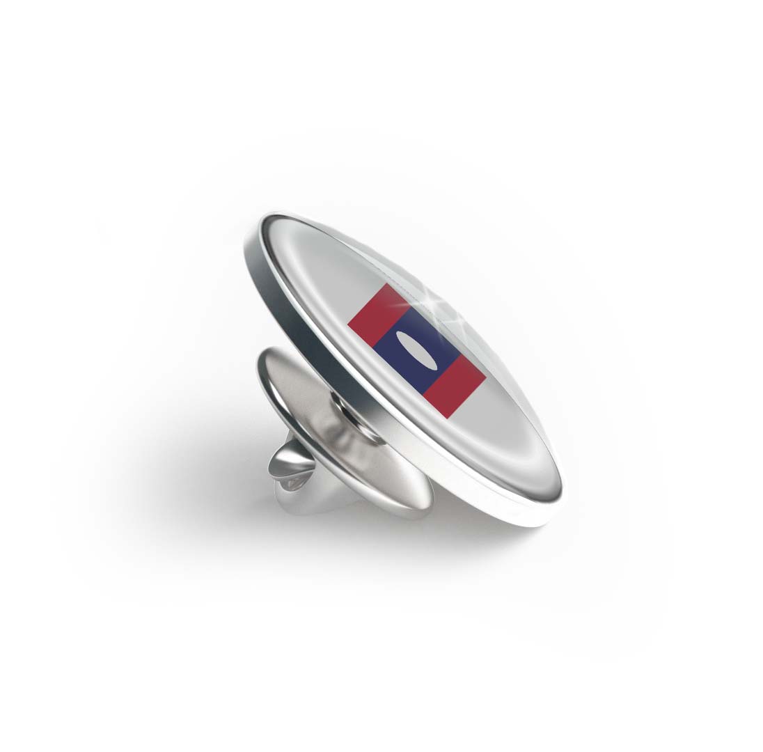 Flag of Laos Limited Edition Lapel Pin Exclusive Metal Brooch Badge Accessories For Backpack, Clothes, Hats | Cute Gifts and Collectibles