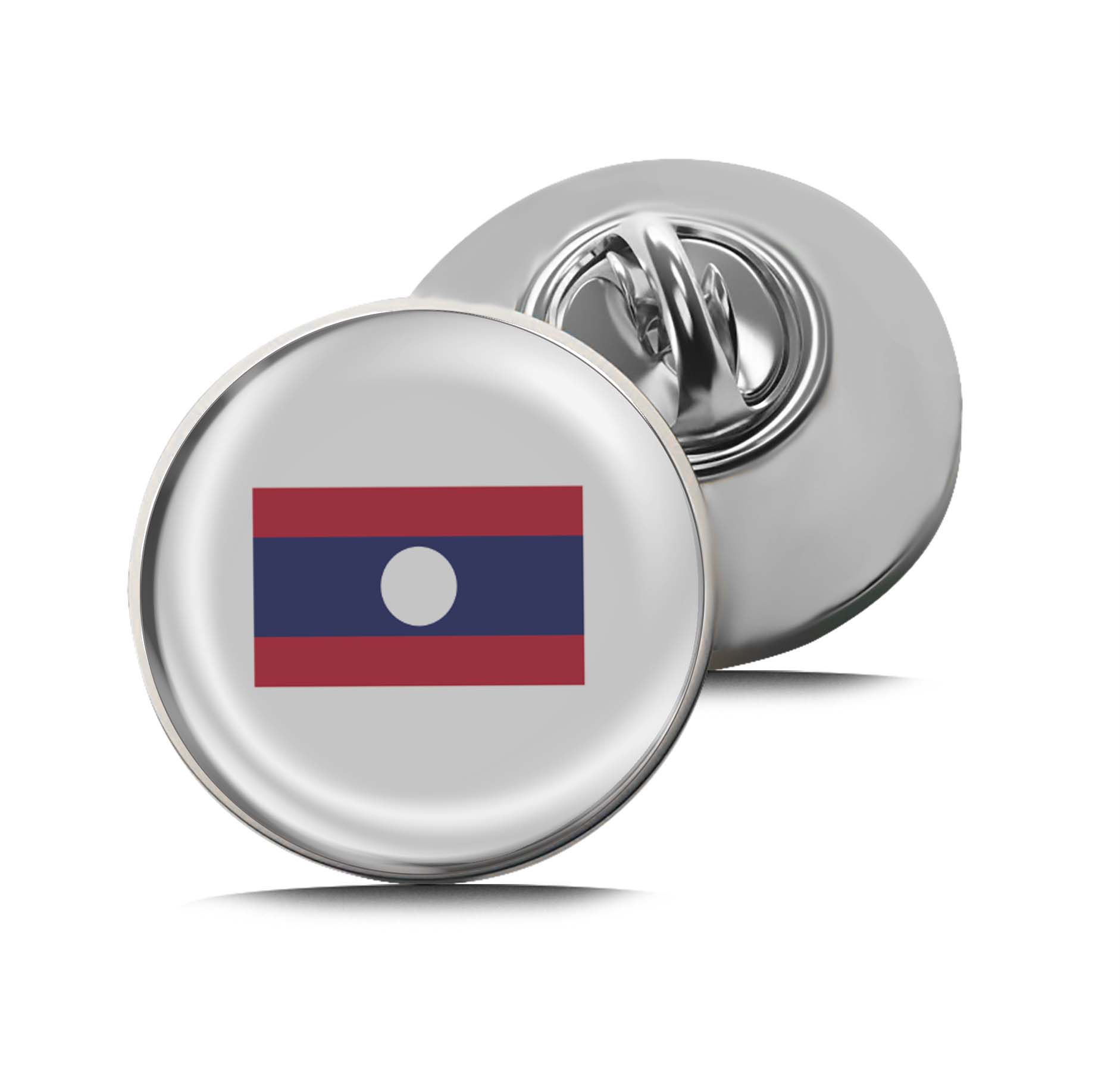 Flag of Laos Limited Edition Lapel Pin Exclusive Metal Brooch Badge Accessories For Backpack, Clothes, Hats | Cute Gifts and Collectibles