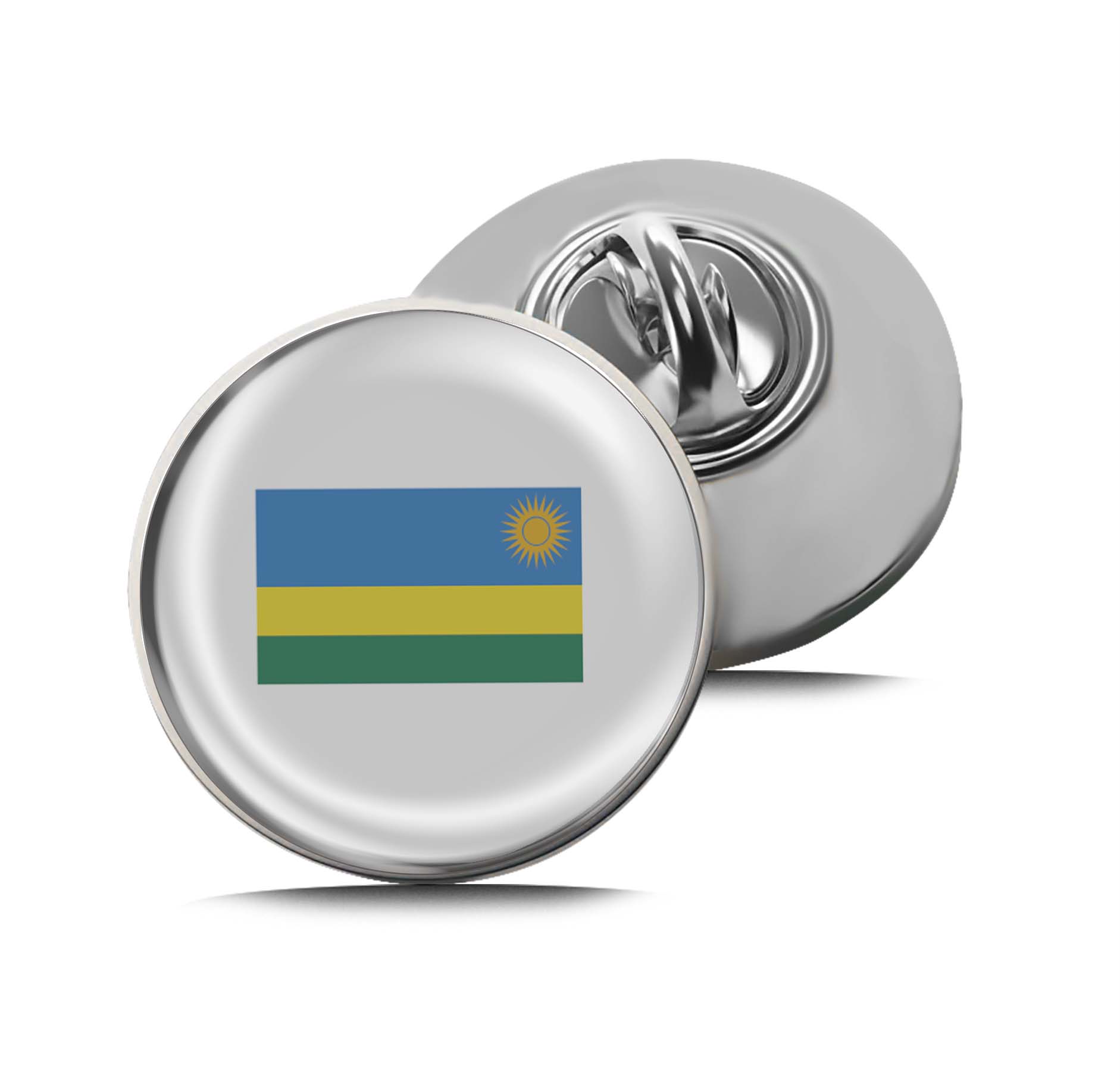 Flag of Rwanda Limited Edition Lapel Pin Exclusive Metal Brooch Badge Accessories For Backpack, Clothes, Hats | Cute Gifts and Collectibles