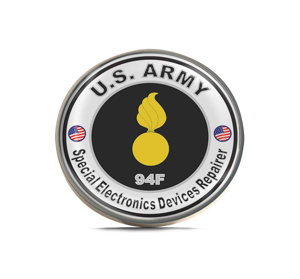 U.S. Army MOS 94F Special Electronics Devices Repairer Limited Edition Lapel Pin Exclusive Metal Brooch Badge Accessories For Backpack, Clothes, Hats | Cute Gifts and Collectibles