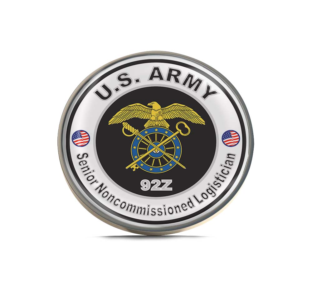 U.S. Army MOS 92Z Senior Noncommissioned Logistician Limited Edition Lapel Pin Exclusive Metal Brooch Badge Accessories For Backpack, Clothes, Hats | Cute Gifts and Collectibles