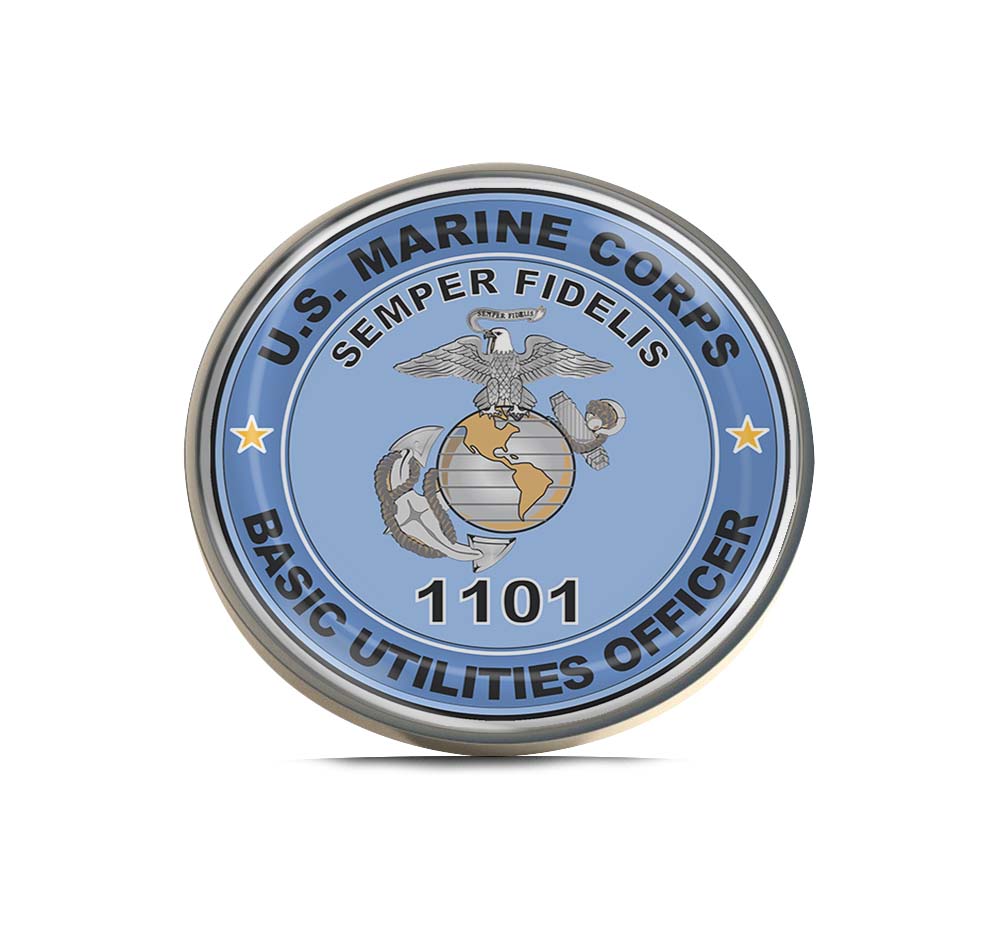 U.S.M.C. MOS 1101 Basic Utilities Officer Limited Edition Lapel Pin Exclusive Metal Brooch Badge Accessories For Backpack, Clothes, Hats | Cute Gifts and Collectibles