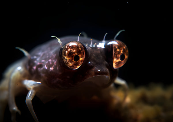 Vinyl Decal, Close-up Photo of Unique Big-Eyed Aquatic Creature | High-Resolution Print for Home or 