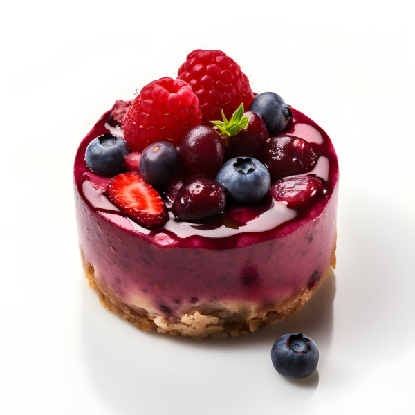 Vinyl Decal, Vibrant Berry Cheesecake Dessert Food Kitchen Wall Art Poster Print