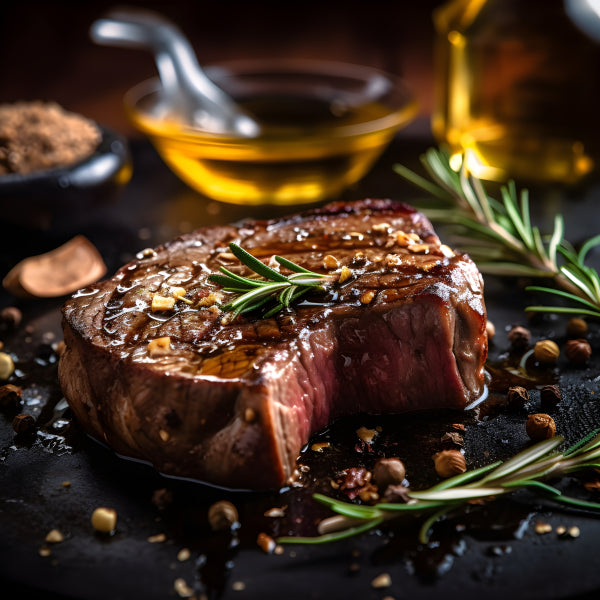 Vinyl Decal, Gourmet Grilled Beef Steak Kitchen Wall Art Poster Print, Foodie Home Decor, Ready to H