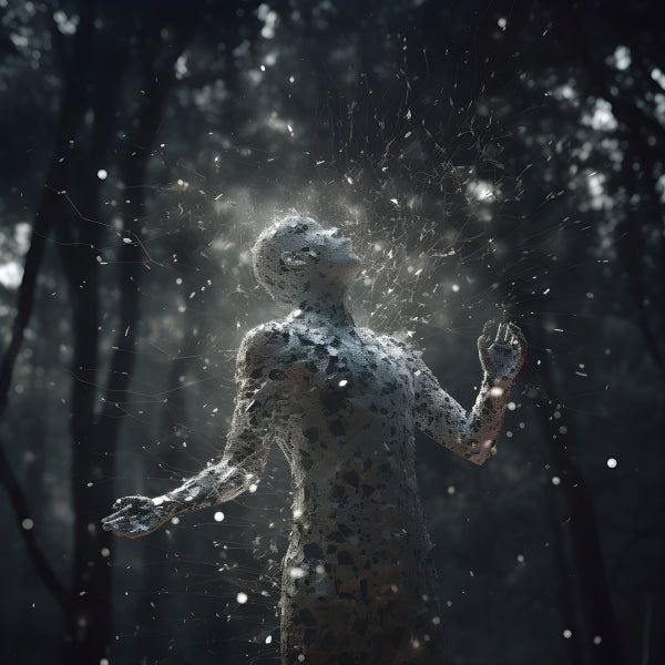Vinyl Decal, Ethereal Forest Spirit Wall Art Modern Mystical Figure Poster Print