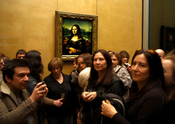 Vinyl Decal, Mona Lisa Painting Wall Art Print by Leonardo da Vinci Museum Artwork