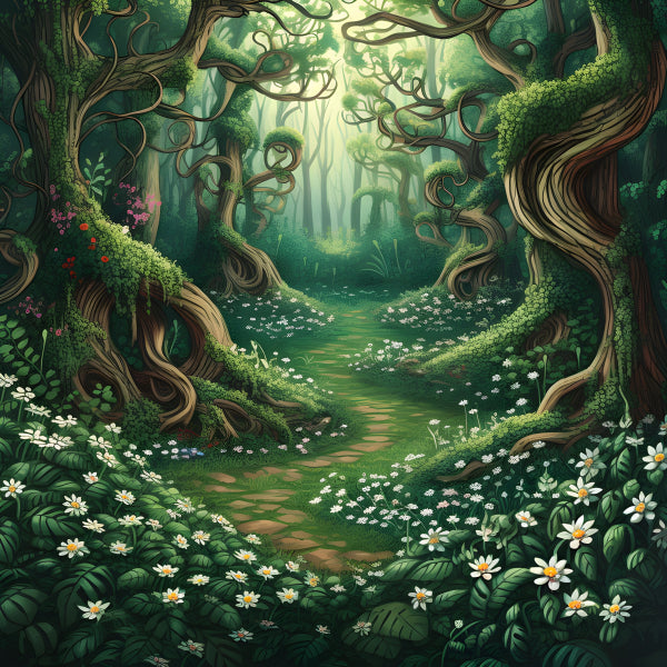 Vinyl Decal, Enchanted Forest Path (5" x 7")