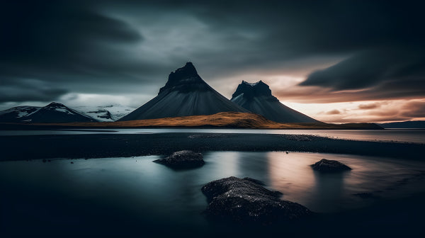 Vinyl Decal, Dramatic Iceland Portrait (5" x 7")