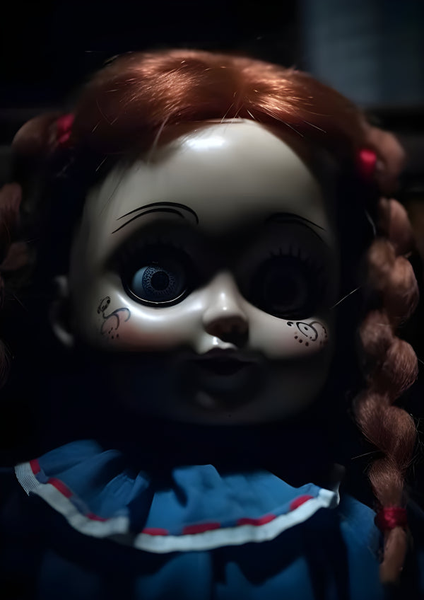 Vinyl Decal, Annabelle Creation Movie Prop Replica Doll Collectible Figure for Horror Fans & Hallowe