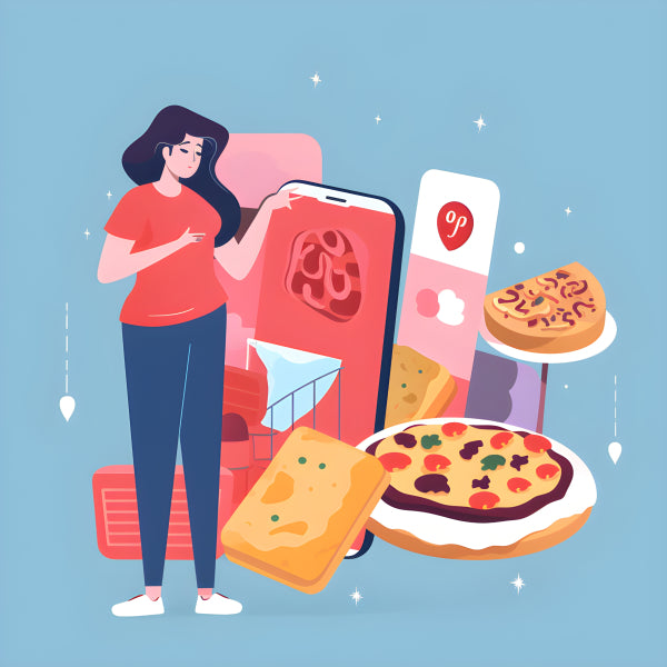 Vinyl Decal, Unhealthy Eating Habits Vector Illustration (5" x 7")