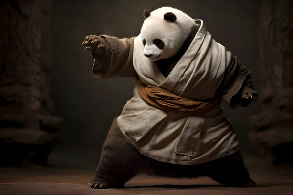 Vinyl Decal, Kung Fu Panda Po Ping Dragon Warrior Martial Arts (5" x 7")