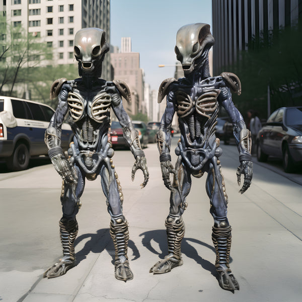 Vinyl Decal, Lightning Dance Alien Action Figure Scale Highly Poseable Collectible Model Inspired by
