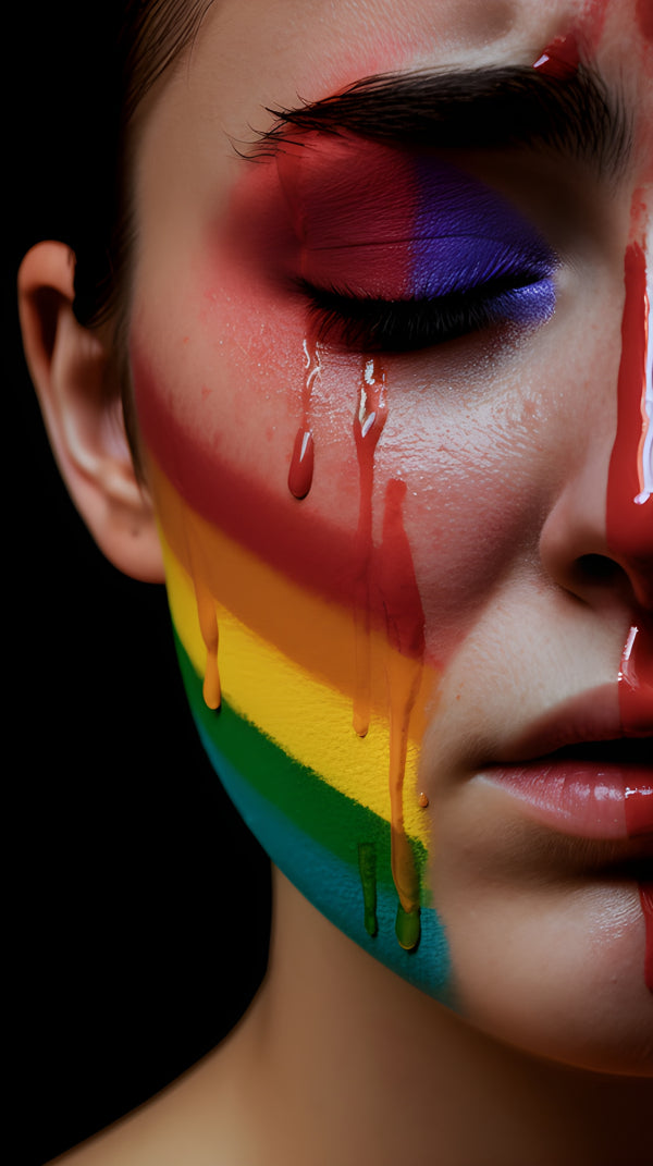 Vinyl Decal,Vibrant Pride Month Wall Art Equality and Diversity Home Decor Unframed Poster, 5 x 7 or