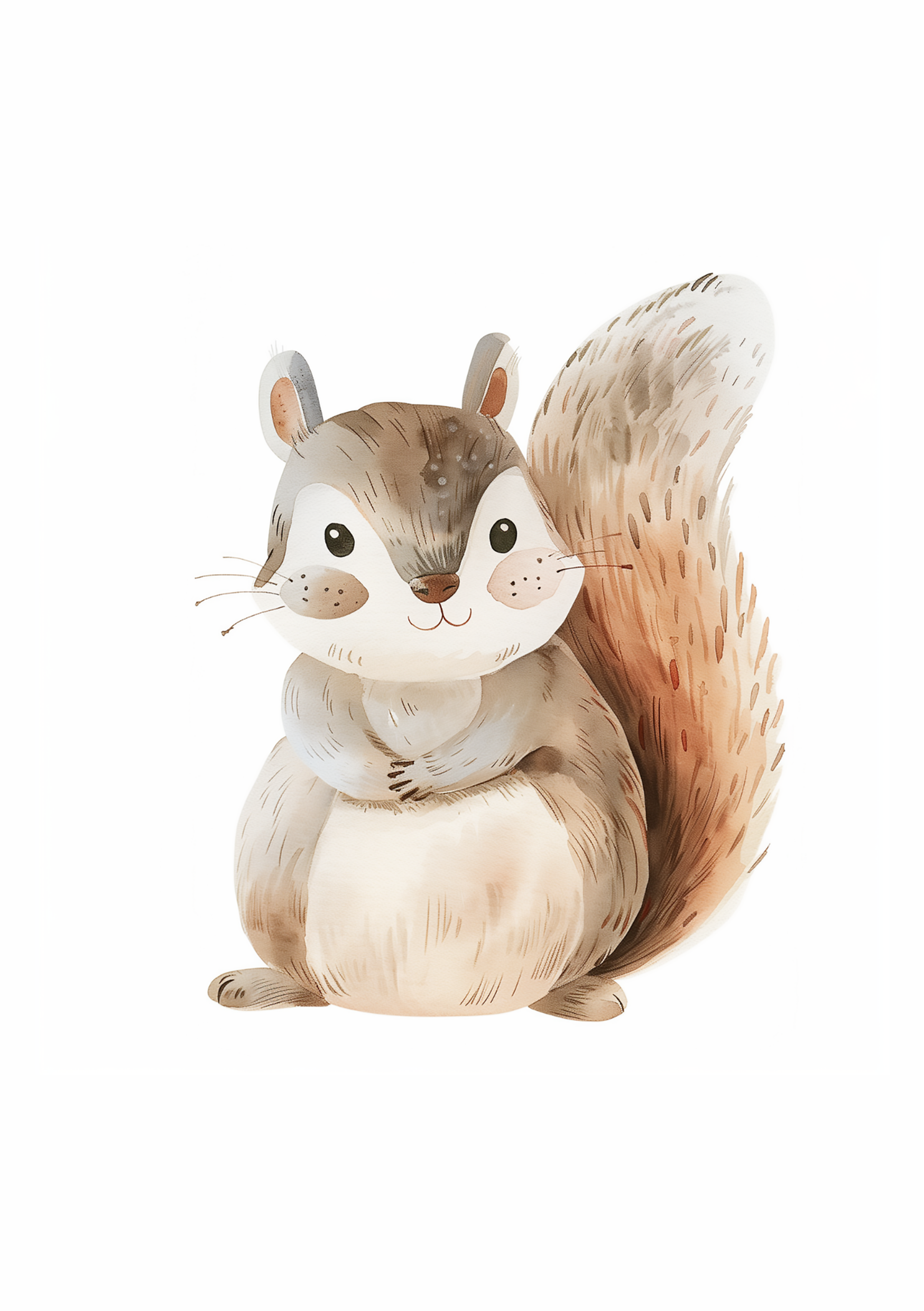 Vinyl Decal, Charming Illustration of a Small Woodland Creature, Perfect for Adding a Touch of Natur