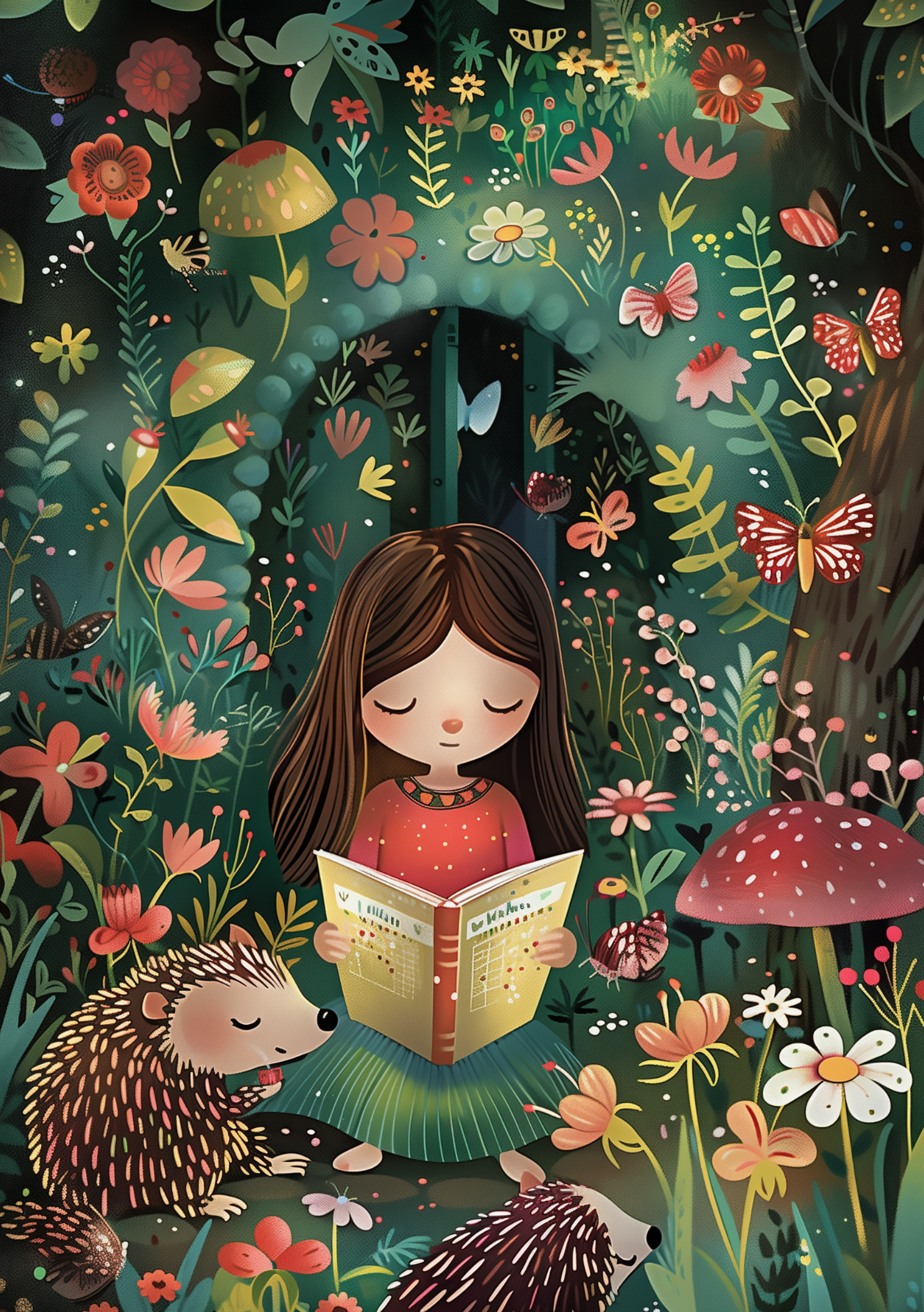 Vinyl Decal, Journey into a Magical World of Imagination with this Enchanting Scene (5" x 7")