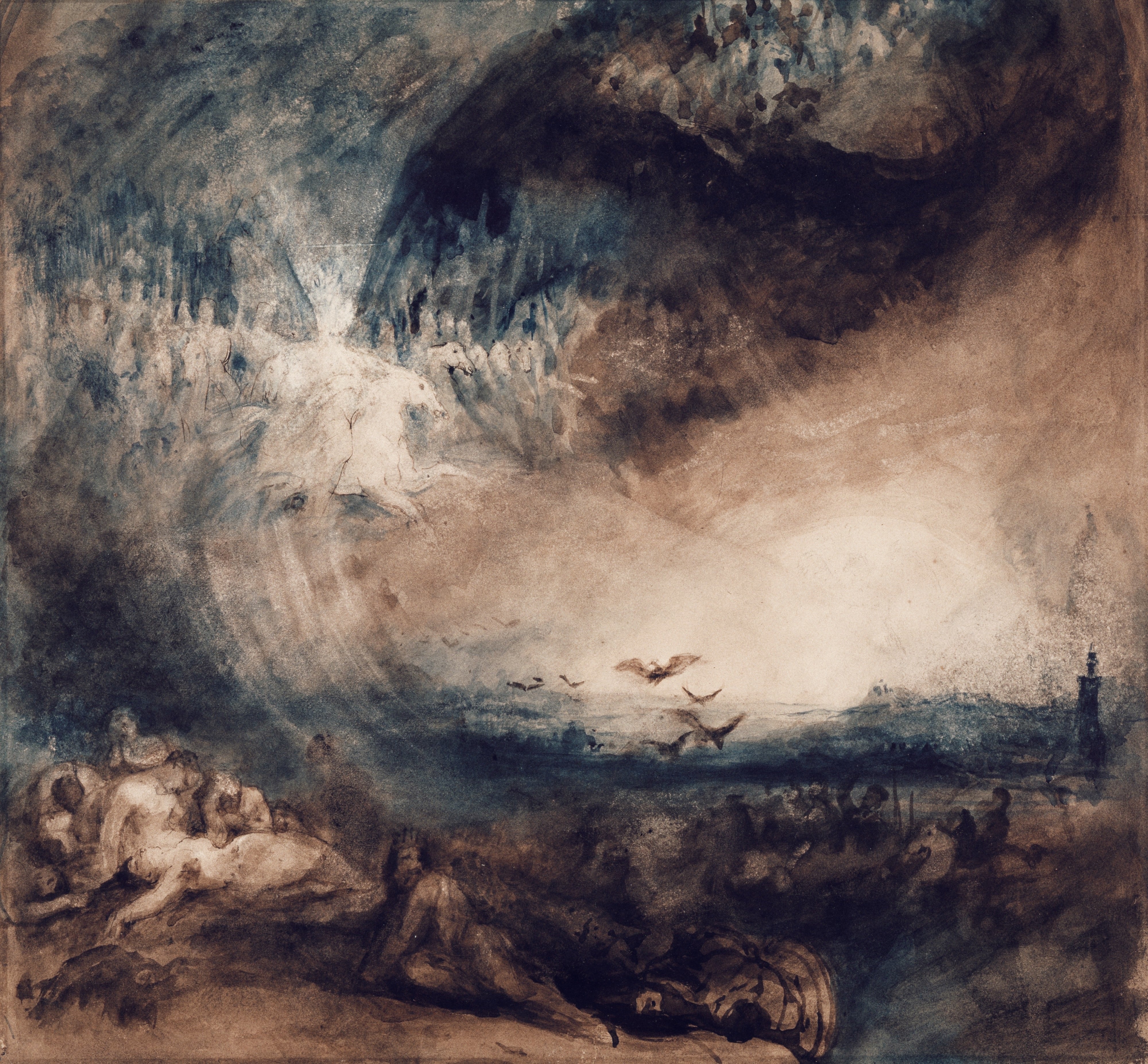 Vinyl Decal, Dramatic Moody Fantasy Wall Art Print (5" x 7")
