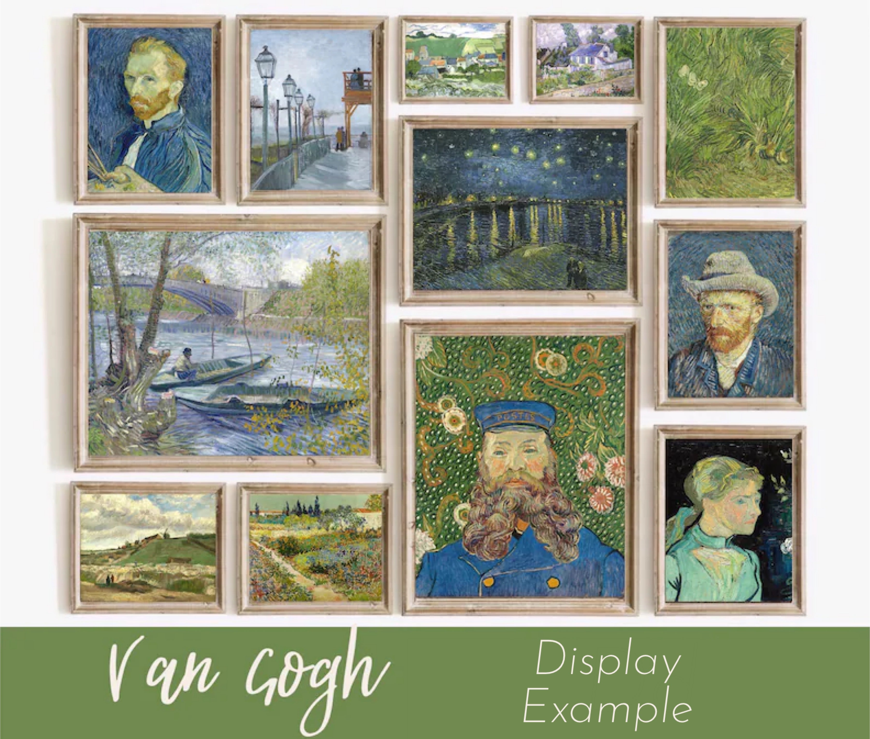 Vinyl Decal, Classic Fine Art Print Collection for Wall Decor, Timeless Famous Painting Reproduction